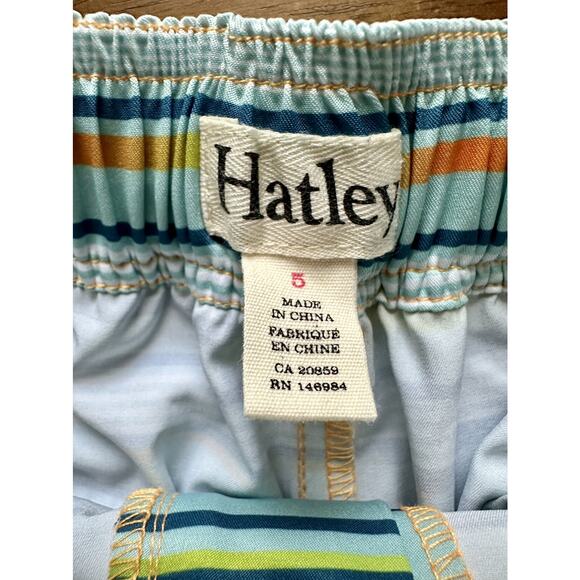 Hatley Blue Green Ocean Stripes Quick Dry Shorts Beach Swim European Boys 5 - Picture 4 of 6